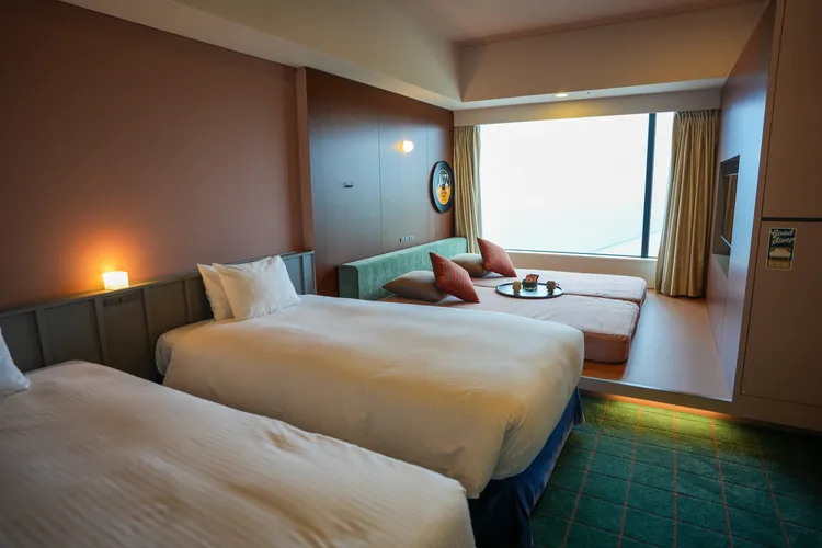 「附GOROGORO寢台」房設有一個特別寬敞的平台區。田欣雲攝影