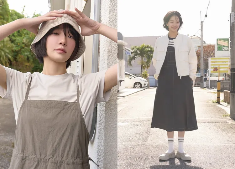 朴圭瑛穿著Snow Peak吊帶洋裝。翻攝snowpeak_outdoor、朴圭瑛IG