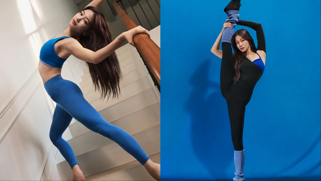LE SSERAFIM中村一葉拍攝lululemon全新形象照。品牌提供