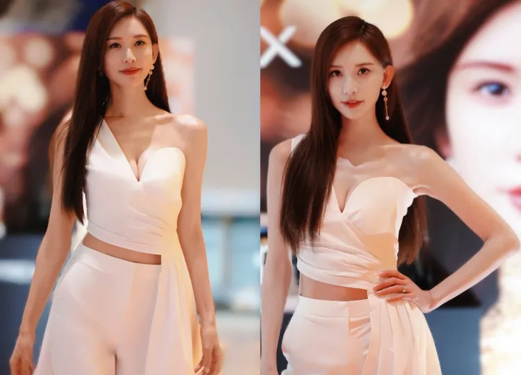 林志玲日前以一身爆乳裝出席在日本的代言活動。翻攝林志玲IG