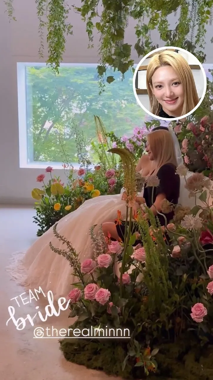 孝淵和新娘合照。翻攝歌手Brian IG