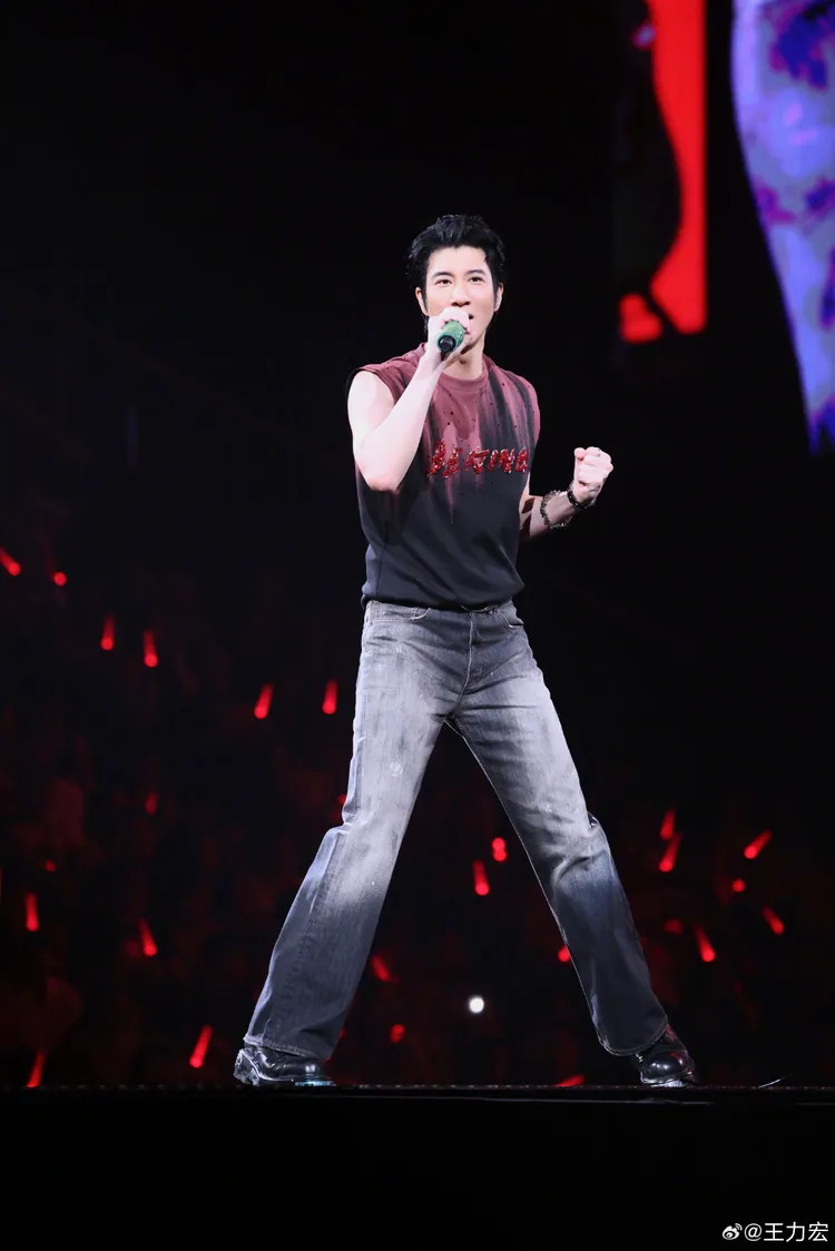 王力宏昨開北京開唱。翻攝王力宏微博