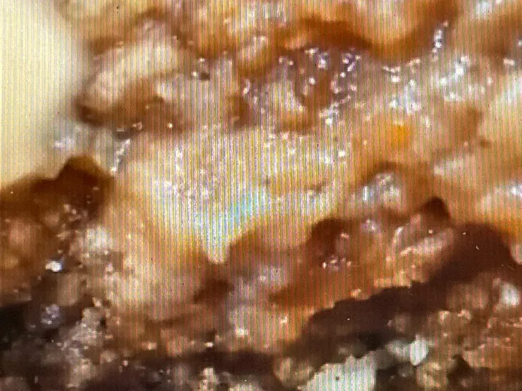 排骨麵長蛆。翻攝臉書黃瓊慧桃園觀察日記