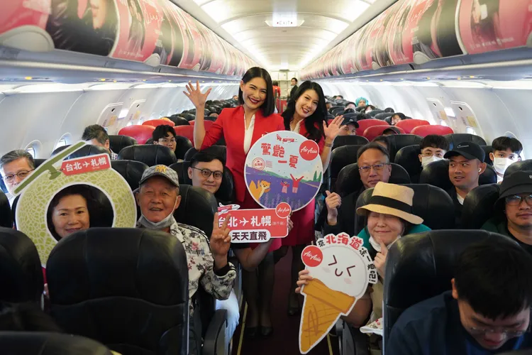 日前「台北－北海道（新千歲）」航線已正式開航。AirAsia提供