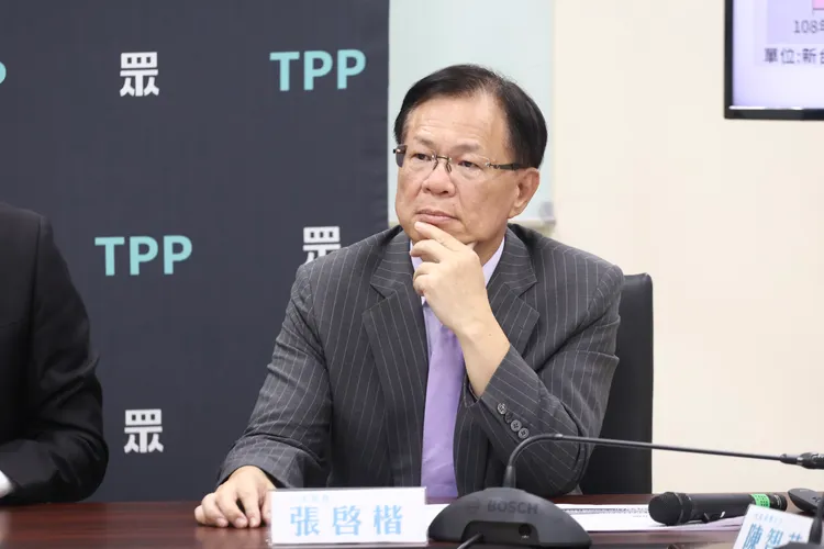 民眾黨立委張啓楷。彭欣偉攝