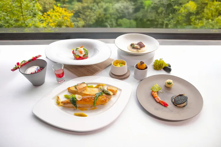 館內歐陸餐廳C’est Bon全新推出的春夏法式菜單。北投麗禧提供