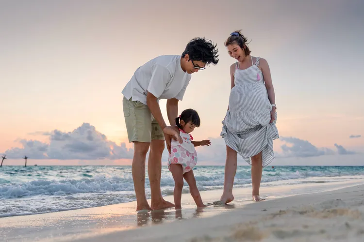 許維恩對海灘美景讚嘆不已。維恩原創提供