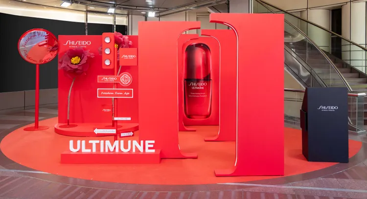 資生堂「最上鏡攝影活動」快閃店。品牌提供