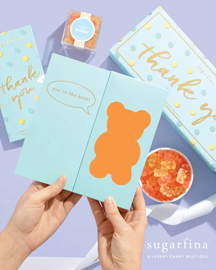 超過廿萬種的口味組合，讓每次收到Sugarfina都能充滿期待與驚喜感。Sugarfina提供