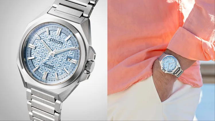 NB6051-59L的面盤以立體紋路重現夏日擁有耀眼光芒的絕美海面。品牌提供