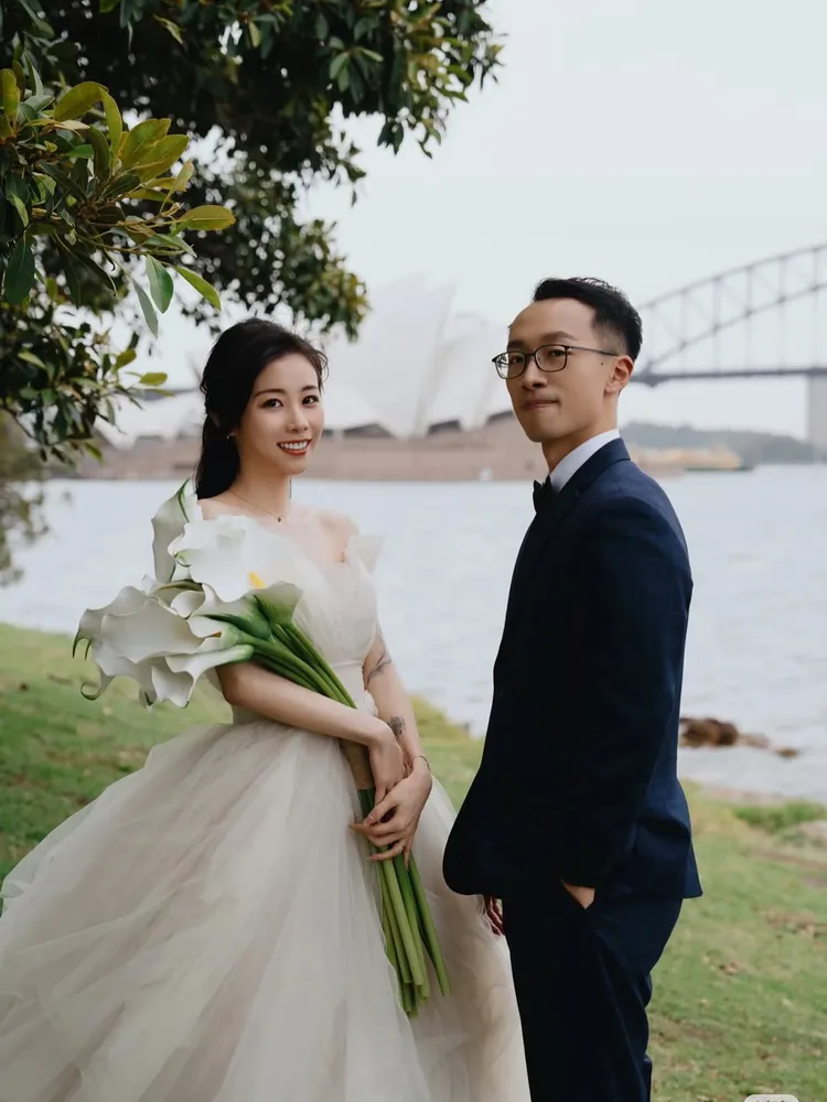 路路在澳洲當新娘子。翻攝路路IG