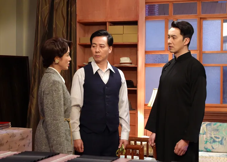 黃瑄（左）和張雁名(右)劇中是青梅竹馬，尹昭德很晚才知道。台視提供