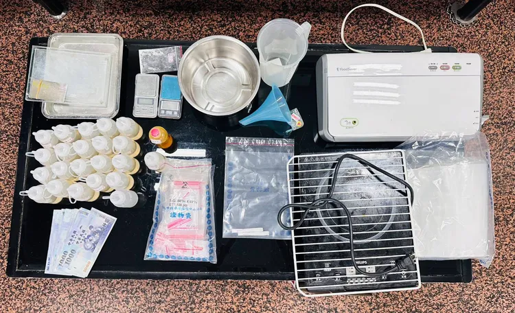 警方查獲相關證物。警方提供