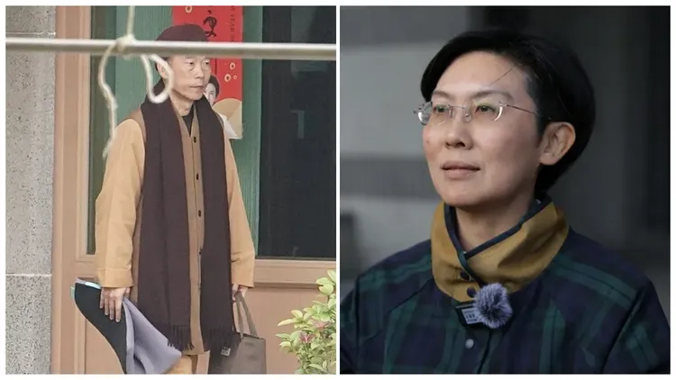 立委林岱樺（右圖）及通法寺住持釋煌智（左圖）涉案遭調查。中央社
