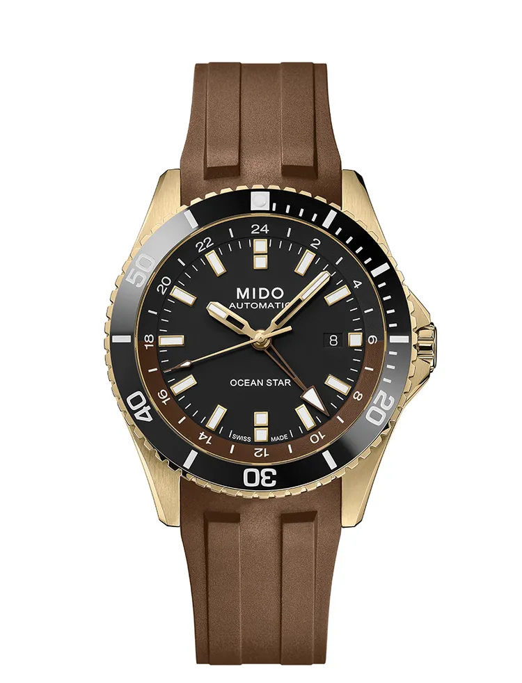 MIDO Ocean Star GMT，4萬6000元。品牌提供