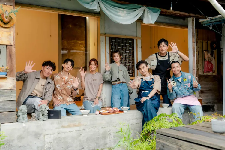 郭泓志（左起）、吳政迪、莎莎、白安、包偉銘、姚元浩、小鐘。好看娛樂提供