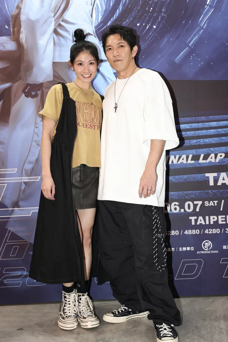 李千娜黃尚禾夫婦。彭欣偉攝