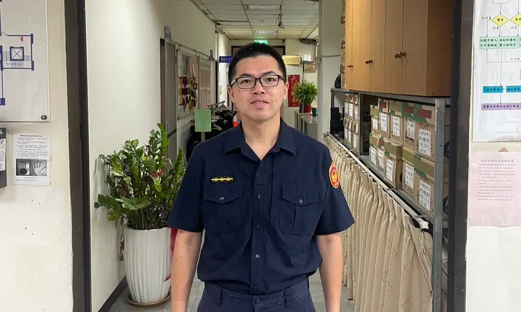 長安派出所員警許哲豪。警方提供