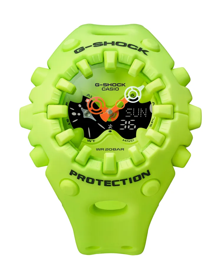 G-SHOCK GA-V01-9A螢光黃，4200元。品牌提供