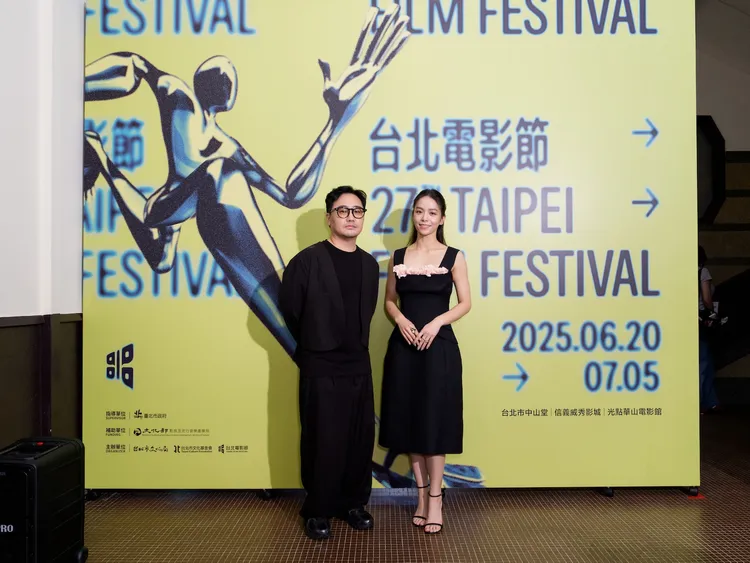 《無人知曉的家》韓國導演朴相敏及演員宋芸樺合體出席台北電影節首映。台北電影節提供