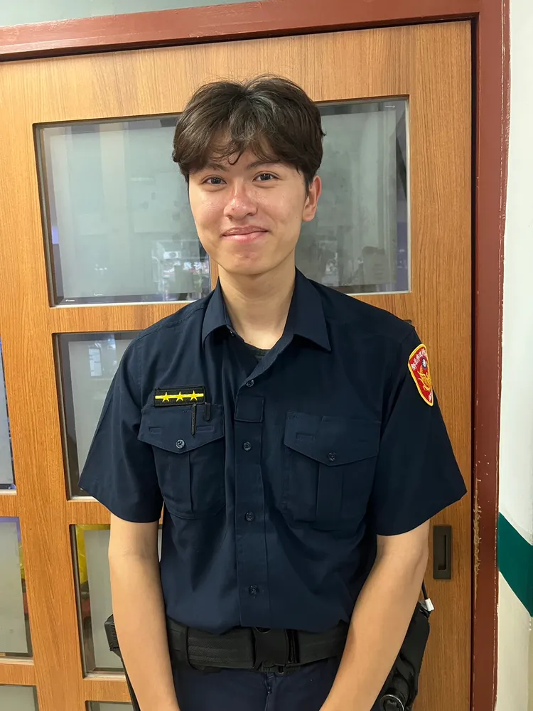 陳員是警專41期、21歲菜鳥。警方提供