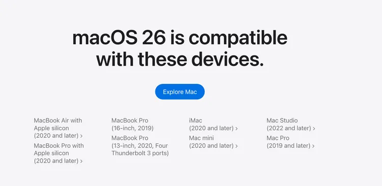 若想確認手上Mac型號，可依序點選左上角蘋果圖示（）→「關於本機」查看。Apple官網