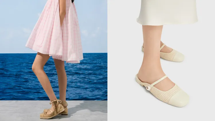 瑪莉珍鞋、穆列鞋分別運用綁帶、珍珠扣設計營造不同風格。品牌提供