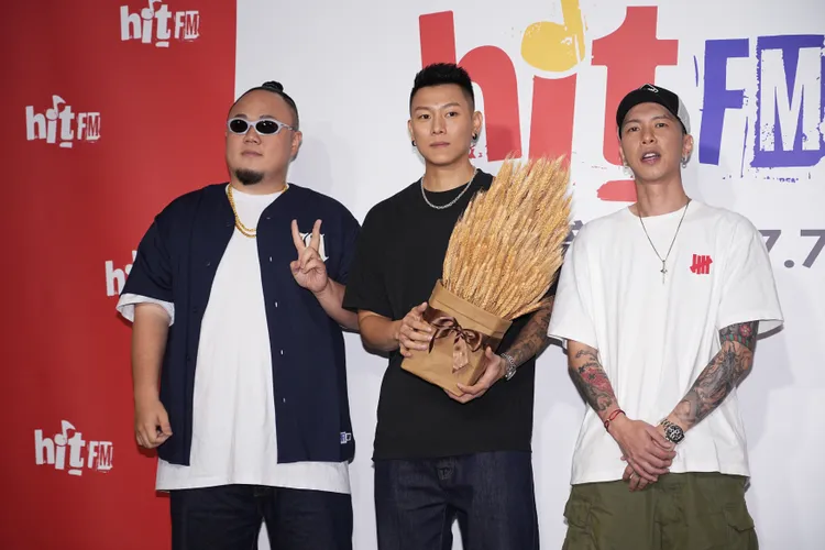 頑童MJ116到電台造勢。彭欣偉攝
