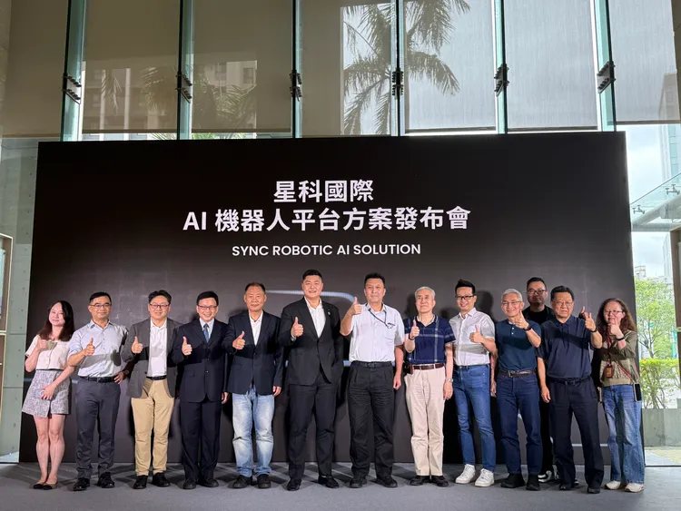 正崴集團旗下星科國際（SYNC ROBOTIC）正式發表「AI機器人平台」方案。呂承哲攝