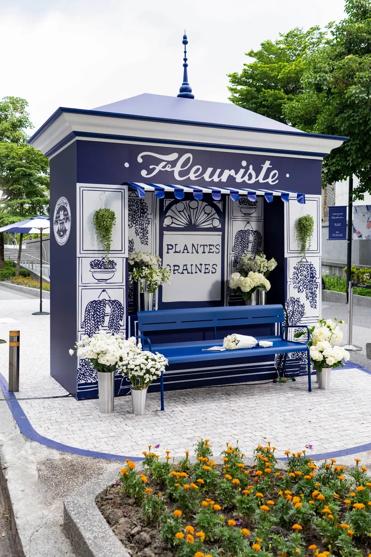 Longchamp將巴黎街景帶到台灣。品牌提供