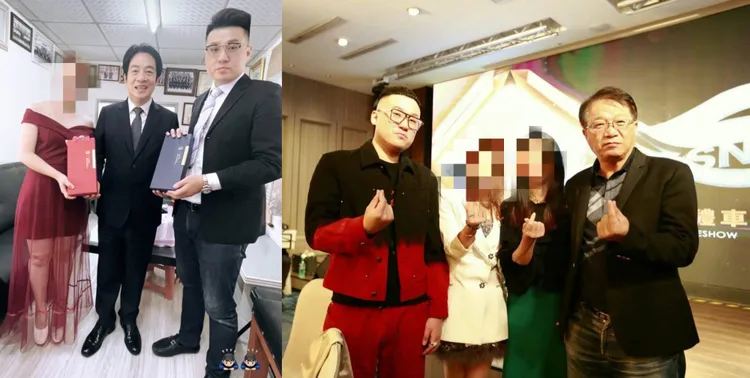 顏大鈞結婚時賴清德曾前往探視，後來顏對外還說「賴清德是我乾爹」。合成照