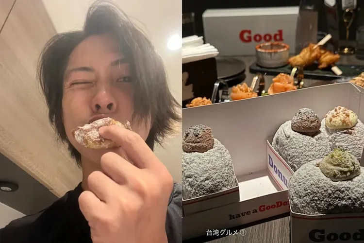 山下智久這次來台朝聖阿Ken的甜甜圈店。翻攝山下智久IG