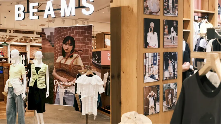 BEAMS微風南山店同步展出由姚愛甯演繹的企劃展覽。品牌提供