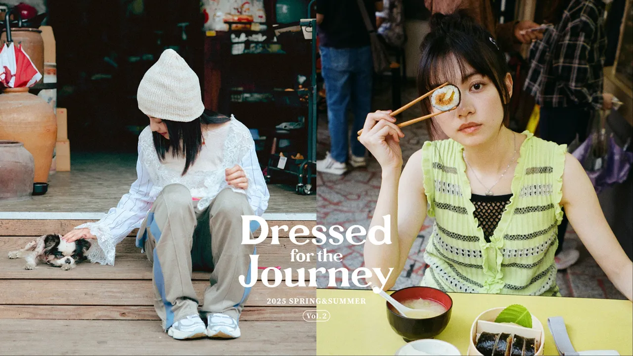 姚愛寗拍攝BEAMS原創企劃《Dressed for the Journey》。品牌提供