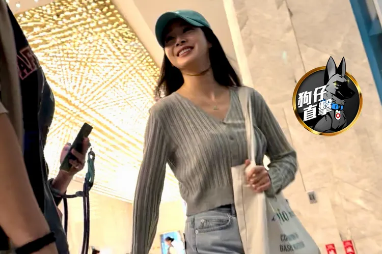 「韓國第一天然美女」金泰希，追隨老公Rain腳步訪台笑開懷。特勤中心攝