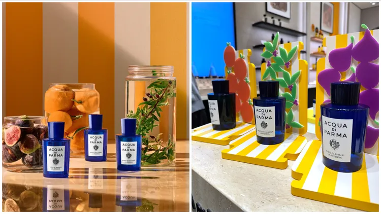 帕爾瑪之水藍色地中海珍釀系列，50ml／6800元、100ml／9800元、180ml／1萬2600元。品牌提供、張家玲攝