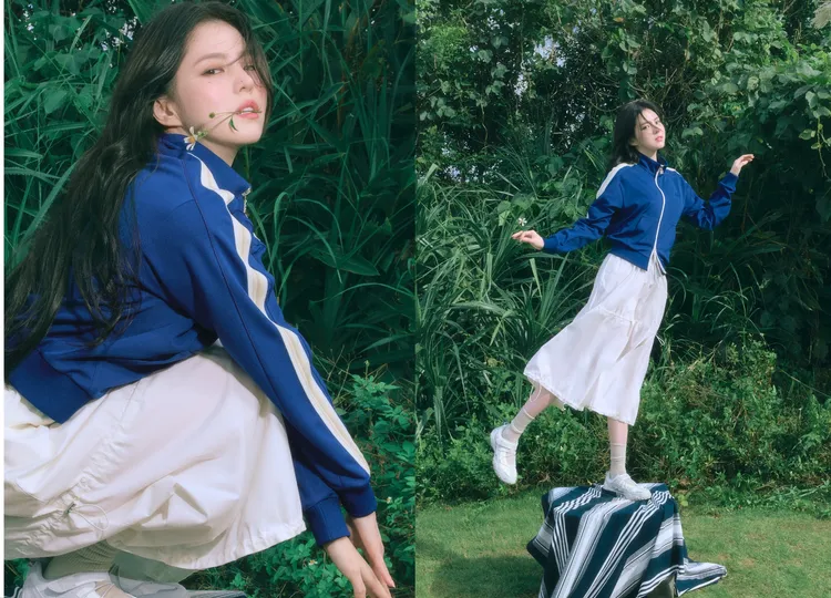 韓素希腳上的ECHAPPE VC v2瑪莉珍鞋時髦又百搭。品牌提供