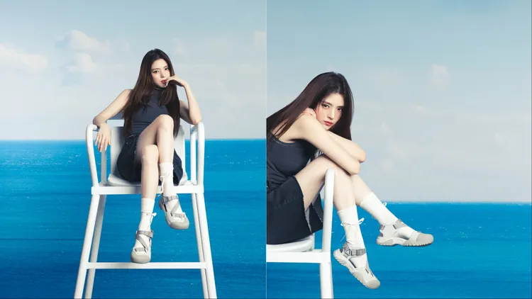 韓素希拍攝運動品牌FILA最新一季廣告。品牌提供