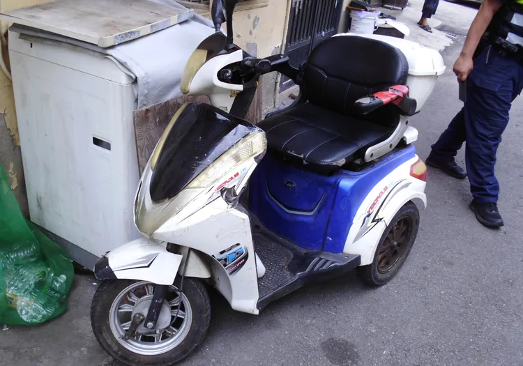 警方呼籲，電動代步車亦屬「動力交通工具」，酒後騎乘也屬違法。民眾提供