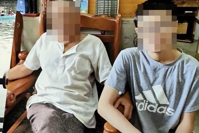 5億高中生賴男（右）獲得父親（左）約5億元的房產，卻在父親出殯當天與夏男登記同婚後墜樓身亡。資料照片