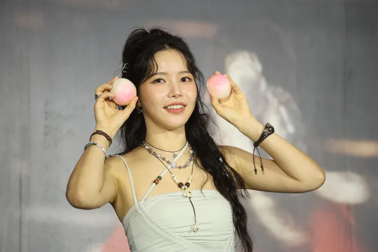 「MAMAMOO」頌樂來台宣傳中文單曲。娛樂中心攝