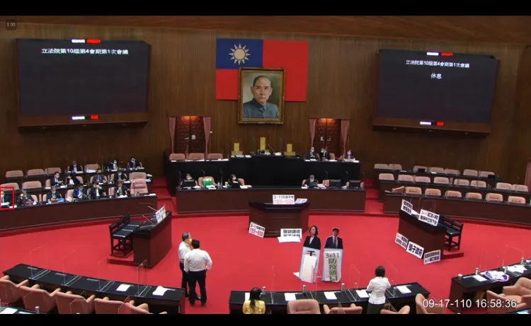 前法務部長蔡清祥，立法院備詢資料畫面。資料畫面，讀者提供