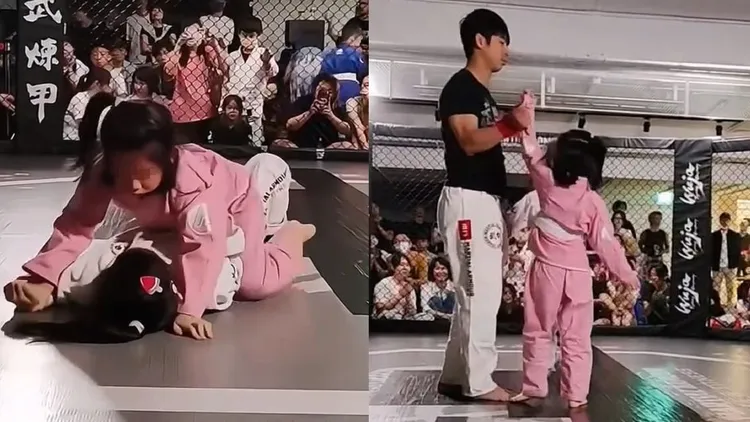 陳怡蓉女兒看了自己比賽的影片也感到害怕。翻攝陳怡蓉臉書