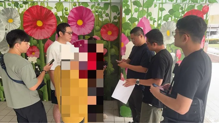 警方逮捕車手。翻攝畫面