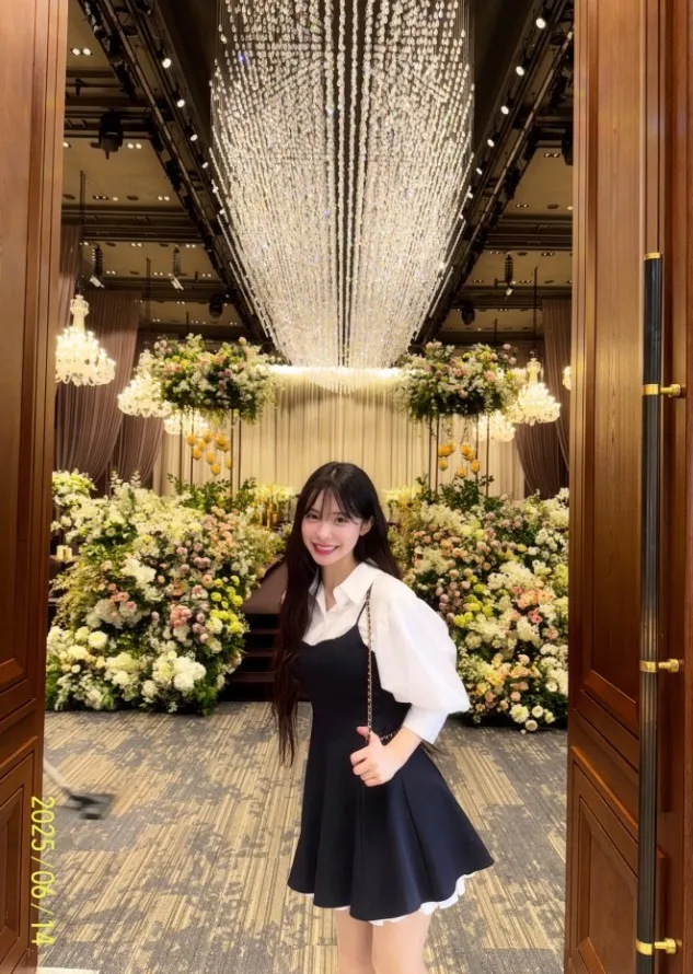 李多慧14日出席姊姊婚宴。翻攝李多慧Threads