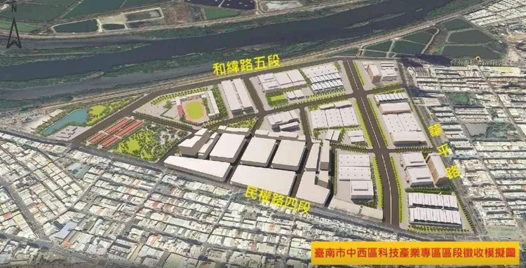 區域範圍圖。南市地政局提供