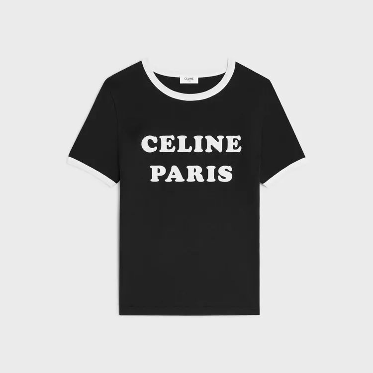 CELINE PARIS 70年代風格棉質平紋針織T恤，2萬2000元。品牌提供