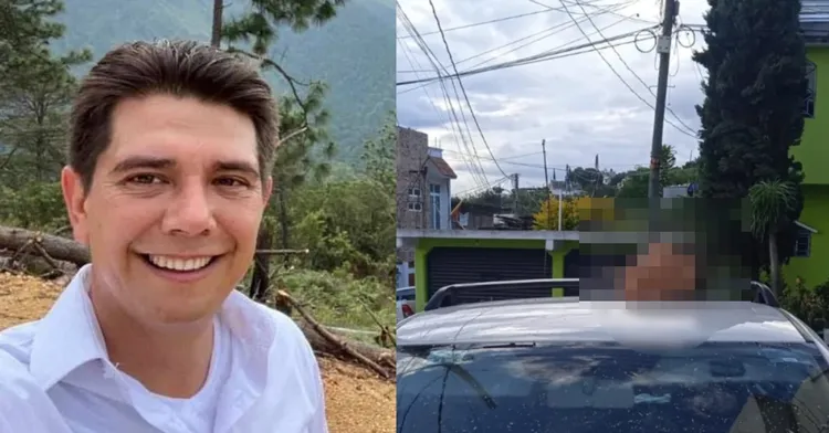 奇潘辛戈市市長阿爾科斯上任才6天，就被活活斬首，頭顱放在車頂示眾。翻攝X@Chilpancingocityoffice