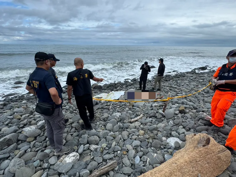 警方獲報前往採證。海巡署提供