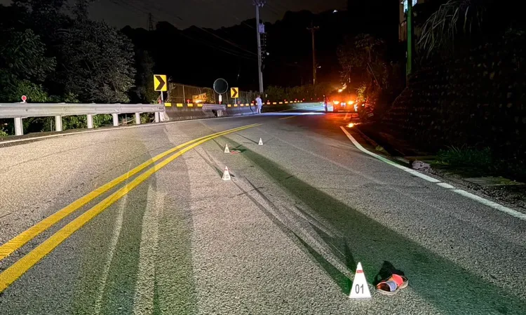 小貨車張姓駕駛聲稱當時天色昏暗視線不清，行經彎道時沒注意才肇事。民眾提供